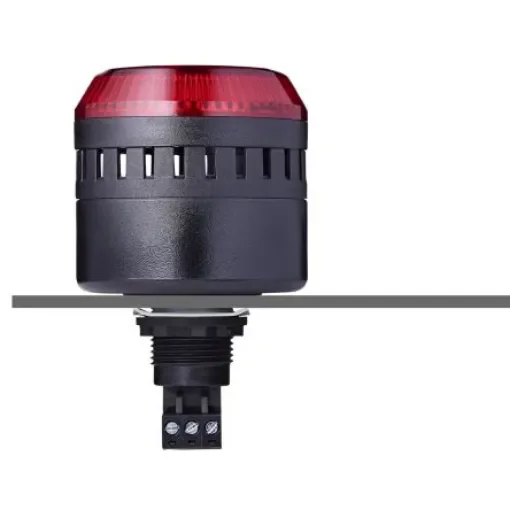 AUER Signal ELG Series Red Buzzer Beacon, 24 V ac/dc, IP65, Panel Mount, 103 at 1 Metre - 814512405 product image