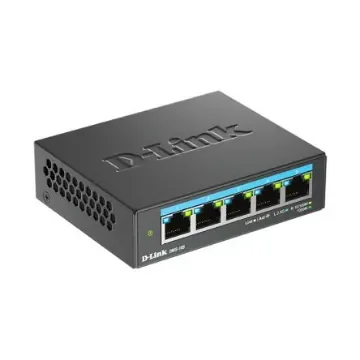 D-Link 5-Port 2.5G Multi-Gigabit Desktop Switch, Unmanaged 5 Port Gigabit Switch, UK - DMS-105/B product image