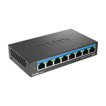 D-Link 8-Port 2.5G Multi-Gigabit Desktop Switch, Unmanaged 8 Port Gigabit Switch, UK - DMS-108/B product image