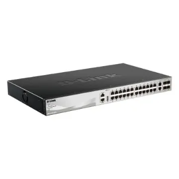 D-Link 30-Port Layer 3 Stackable Multi-Gigabit Managed Switch with 25G Uplinks, Managed 30 Port Managed Switch, EU - DMS-3130-30TS/E product image
