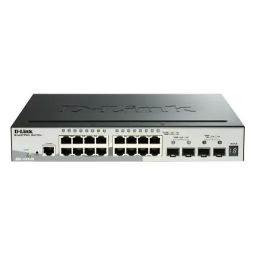 D-Link 20-Port Gigabit Stackable Smart Managed Switch with 10G Uplinks, Smart 20 Port Gigabit Switch - DGS-1510-20 product image
