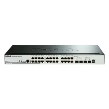 D-Link 28-Port Gigabit Stackable Smart Managed PoE Switch with 10G Uplinks, Smart 28 Port Gigabit Switch With PoE - DGS-1510-28P product image