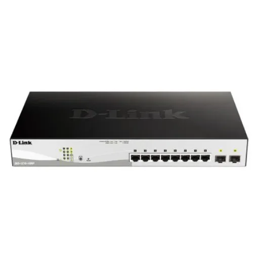D-Link 10-Port Gigabit Smart Managed Max PoE Switch, Smart 10 Port Managed Switch With PoE - DGS-1210-10MP product image