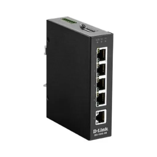 D-Link 5-Port Industrial Gigabit Unmanaged Switch, Unmanaged 5 Port Gigabit Switch - DIS-100G-5W product image