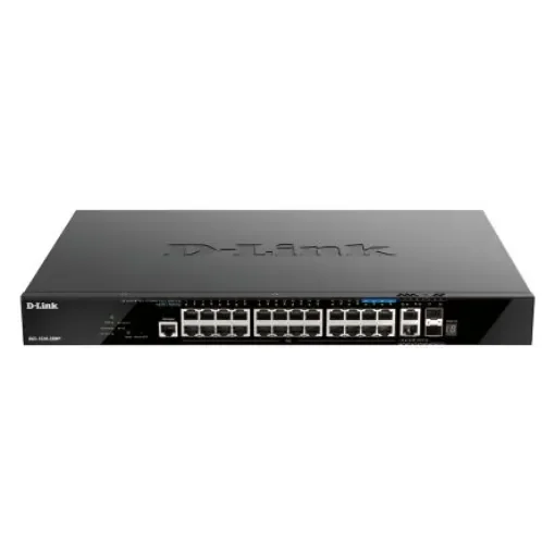 D-Link 28-Port Layer 3 Stackable Smart Managed Max PoE Switch with 10G Uplinks, Smart 28 Port Managed Switch With PoE EU - DGS-1520-28MP/E product image