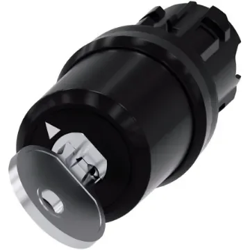 Siemens SIRIUS ACT 2-position Key Switch Head, Momentary, 22mm Cutout - 3SU1000-5BC01-0AA0 product image