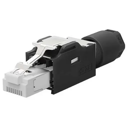 TE Connectivity 2120892 Series Male RJ45 Connector, Cable Mount, Cat6a Straight 1 Port 8 -Way - 2120892-1 product image