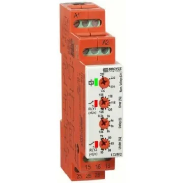 Broyce Control Voltage Monitoring Relay, 1 Phase, SPDT, Maximum of 315 V, DIN Rail - LCVR/2 230V product image