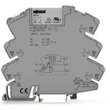 WAGO Interface Relay, DIN Rail Mount, 115V ac/dc Coil, 1-Pole - 857-357 product image