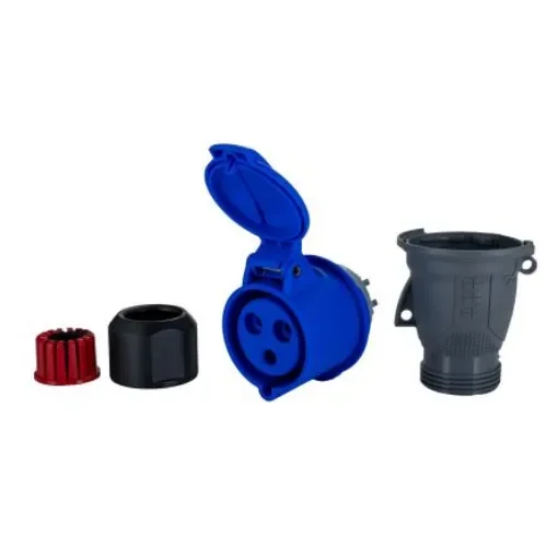 Amphenol Industrial, Easy & Safe IP44 Blue Cable Mount 2P + E Industrial Power Socket, Rated At 32A, 230 V - 2CMA102031R1000  232EC6 product image