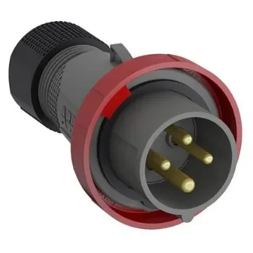 Amphenol Industrial, Easy & Safe IP67 Red Cable Mount 3P + E Industrial Power Plug, Rated At 16A, 415 V - 2CMA101080R1000  316EP6W product image