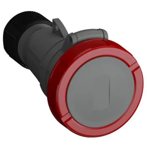 Amphenol Industrial, Easy & Safe IP67 Red Cable Mount 3P + N + E Industrial Power Socket, Rated At 32A, 415 V - 2CMA101159R1000  432EC6W product image