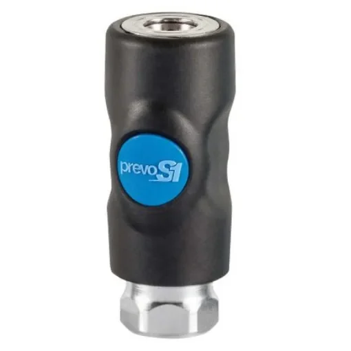 PREVOST Composite Body Female Safety Quick Connect Coupling, G 3/8 Female Threaded - ISI 061102CP product image