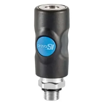 PREVOST Composite Body Male Safety Quick Connect Coupling, G 1/4 Male Threaded - ISI 061151CP product image