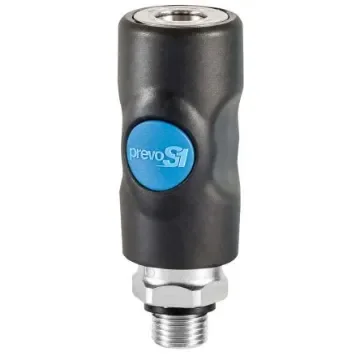 PREVOST Composite Body Male Safety Quick Connect Coupling, G 1/2 Male Threaded - ISI 061153CP product image
