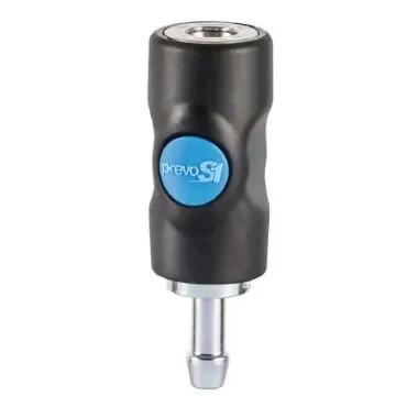 PREVOST Composite Body Safety Quick Connect Coupling, 8mm Hose Barb - ISI 061808CP product image