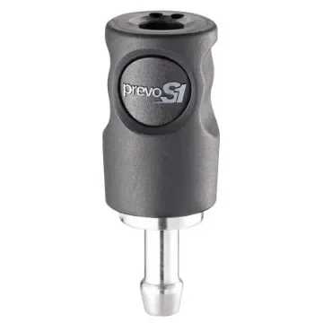 PREVOST Composite Body Safety Quick Connect Coupling, 8mm Hose Barb - CSI 061808CP product image