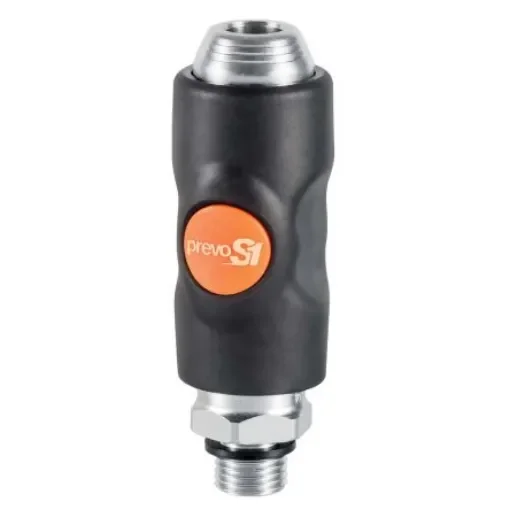 PREVOST Composite Body Male Safety Quick Connect Coupling, G 1/2 Male Threaded - BSI 061153CP product image
