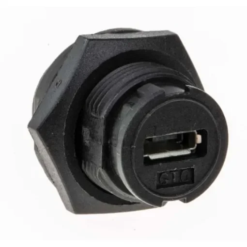 RS PRO Straight, Panel Mount, Socket to Socket Type Micro AB to Micro AB IP67 USB Connector - 1359769 product image
