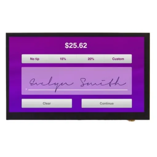 Displaytech DT070BTFT-TS TFT LCD Colour Display / Touch Screen, 7in, 1024 x 600pixels product image