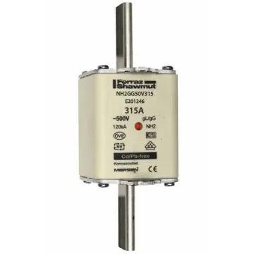 Mersen 315A NH Fuse, NH2, 500V ac - K219820 / NH2GG50V315-1 product image