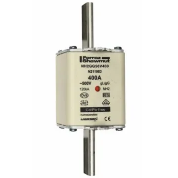 Mersen 400A NH Fuse, NH2, 500V ac - T200807 / NH2GG50V400-1 product image