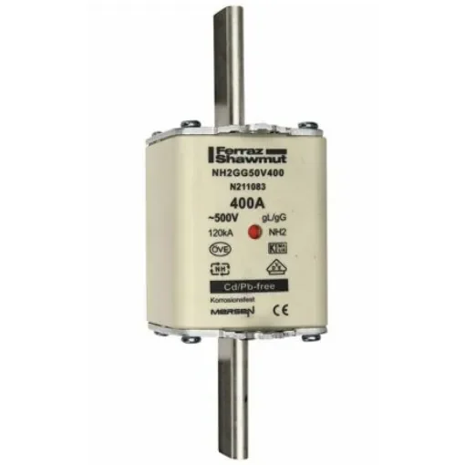 Mersen 400A NH Fuse, NH2, 500V ac - T200807 / NH2GG50V400-1 product image