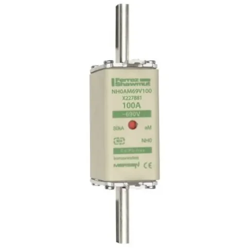 Mersen 100A NH Fuse, NH0, 690V ac - X227881 / NH0AM69V100 product image