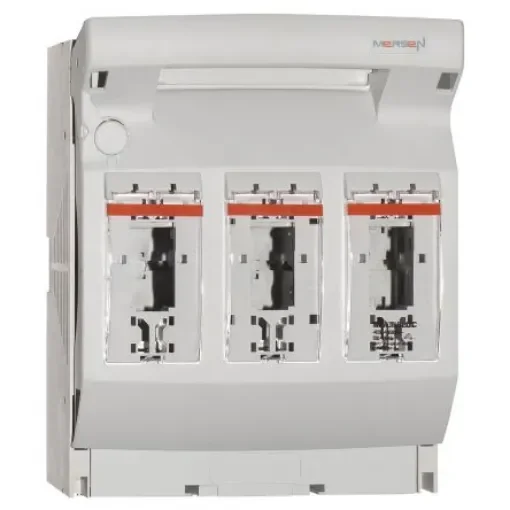 Mersen 400A Rail Mount Fuse Holder for NH2 Fuse, 3P, 690V ac - W1002129 / 1.000.504 product image