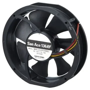 Sanyo Denki San Ace 9RF Series Axial Fan, 12 V dc, DC Operation, 120m³/h, 1.8W, 150mA Max, 131 x 136 x 28mm - 9RF1312P3H001 product image
