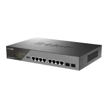 D-Link 10-Port Gigabit PoE Smart Managed Surveillance PoE Switch, Smart 10 Port Gigabit Switch With PoE UK - DSS-200G-10MP/B product image