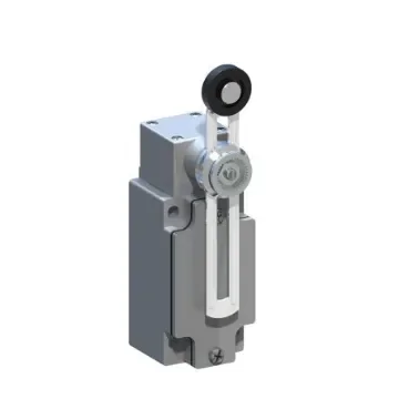 RS PRO Adjustable Roller Lever Limit Switch, 1NO/1NC, IP66, Aluminium Housing, 400V ac Max, 10A Max - 136239 product image