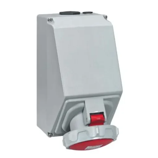 Legrand IP67 Red Wall Mount 3P + N + E Industrial Power Socket, Rated At 125A, 415 V - 5 556 59 product image