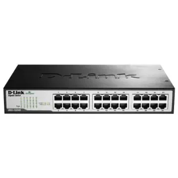 D-Link 24-Port Gigabit Unmanaged Desktop Switch, Unmanaged 24 Port Gigabit Switch, UK - DGS-1024D/B product image