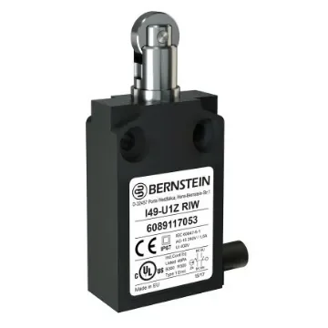 Bernstein AG I49 Series Roller Plunger Limit Switch, NO/NC, IP67, SPST, Plastic Housing - 6089167052 product image