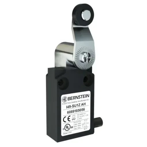 Bernstein AG I49 Series Plunger Roller Lever Limit Switch, NO/NC, IP67, SPST, Plastic Housing - 6089185056 product image