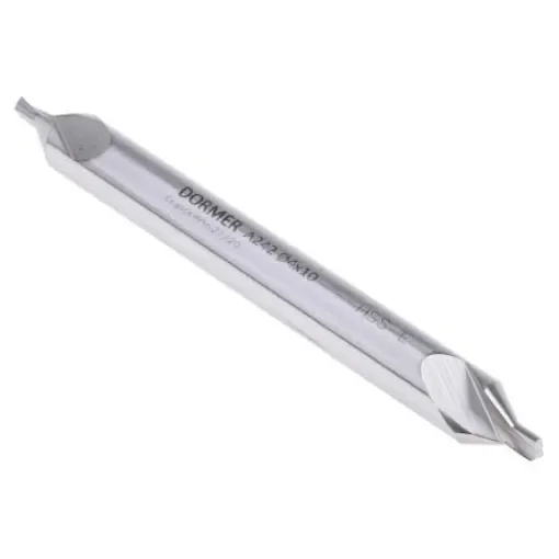 Dormer A2424 Series HSS-E Centre Drill Bit, 10mm Diameter, 100 mm Overall - A2424.0X10.0 product image