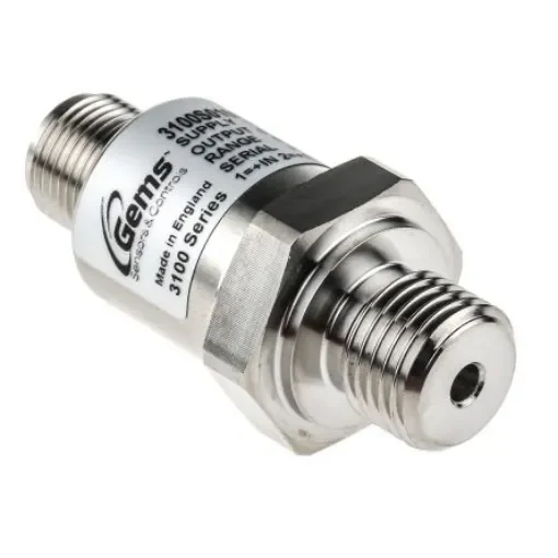 Gems Sensors 3100 Series Pressure Sensor, 0bar Min, 100bar Max, Analogue Output, Relative Reading - 3100S0100S01E000 product image