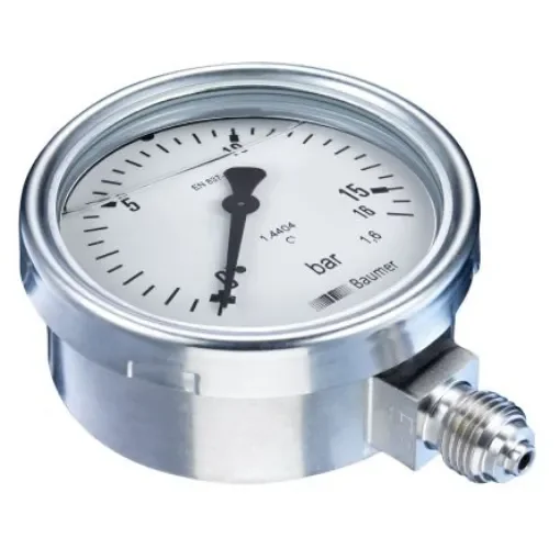 Bourdon G 1/4 Analogue Pressure Gauge 10bar Bottom Entry 63mm Outside Diameter - MEX3-D21.B22 product image