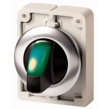 Eaton RMQ Titan Series 3 Position Selector Switch Head, 30mm Cutout, Green Handle - 187116 M30C-FWLK3-G product image