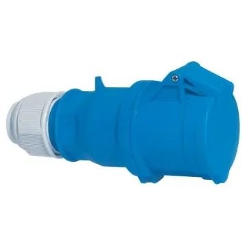 Bals IP44 Blue Cable Mount 2P + E Industrial Power Socket, Rated At 32A, 230 V - 3138 product image