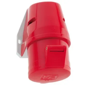 Bals IP44 Red Wall Mount 3P + N + E Industrial Power Socket, Rated At 32A, 415 V - 112002 product image