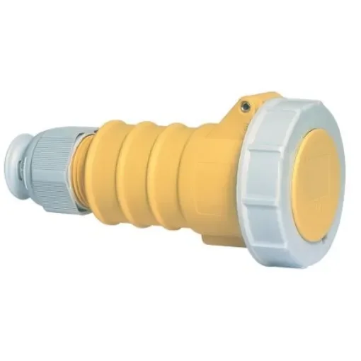 Bals IP67 Yellow Cable Mount 2P + E Industrial Power Socket, Rated At 16A, 110 V - 31298 product image