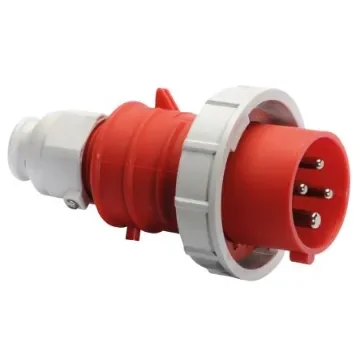 Bals IP67 Red Cable Mount 3P + E Industrial Power Plug, Rated At 16A, 415 V - 21349 product image
