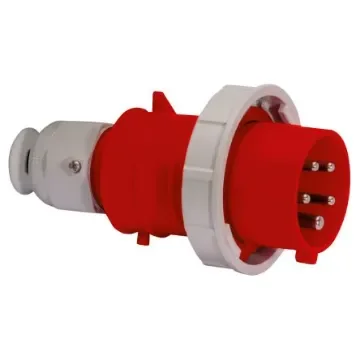 Bals IP67 Red Cable Mount 3P + N + E Industrial Power Plug, Rated At 16A, 415 V - 21239 product image
