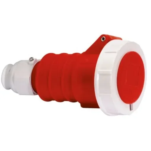 Bals IP67 Red Cable Mount 3P + N + E Industrial Power Socket, Rated At 32A, 415 V - 31247 product image