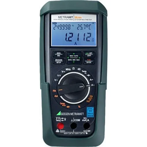 Gossen Metrawatt METRAHIT PM PRIME BT Handheld Digital Multimeter, True RMS, 10A ac Max, 10A dc Max, 600V ac Max - M248B product image