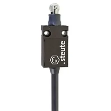 Steute Ex 14 Series Roller Plunger Limit Switch, 2NC, IP65, DPST, Thermoplastic Housing, 250V ac Max, 250 V ac 6 A, 230 - Ex 14 WR 2O-5m product image
