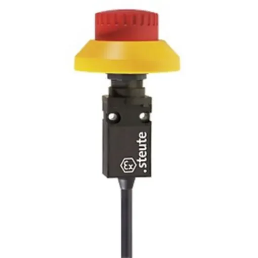 Steute Ex 14 Series Push Button Limit Switch, NO/NC, IP65, DPST, Thermoplastic Housing, 250V ac Max, 250 V ac 6 A, 230 - Ex 14 RUV 1O/1S-5m product image