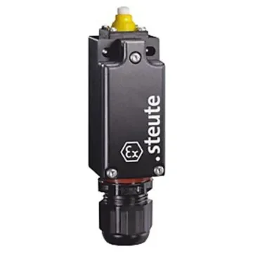 Steute Ex 97 Series Plunger Limit Switch, 2NC, IP66, IP67, IP69, DPST, Thermoplastic Housing, 400V ac Max, 4A Max - Ex ES 97 W 02 -60 c product image